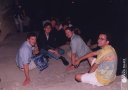 Greece, Rodos, Palace of the Grand Masters, EuroSpeech'97, Welcome Reception, 22/9/1997 (Stephen Cox, Andy Breen, Mike Edgington and Luis Jesus)