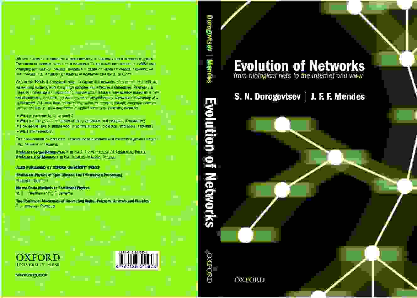 [evolution of networks cover]