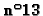 $\mathbf{n^{\footnotesize {o}} 13}$